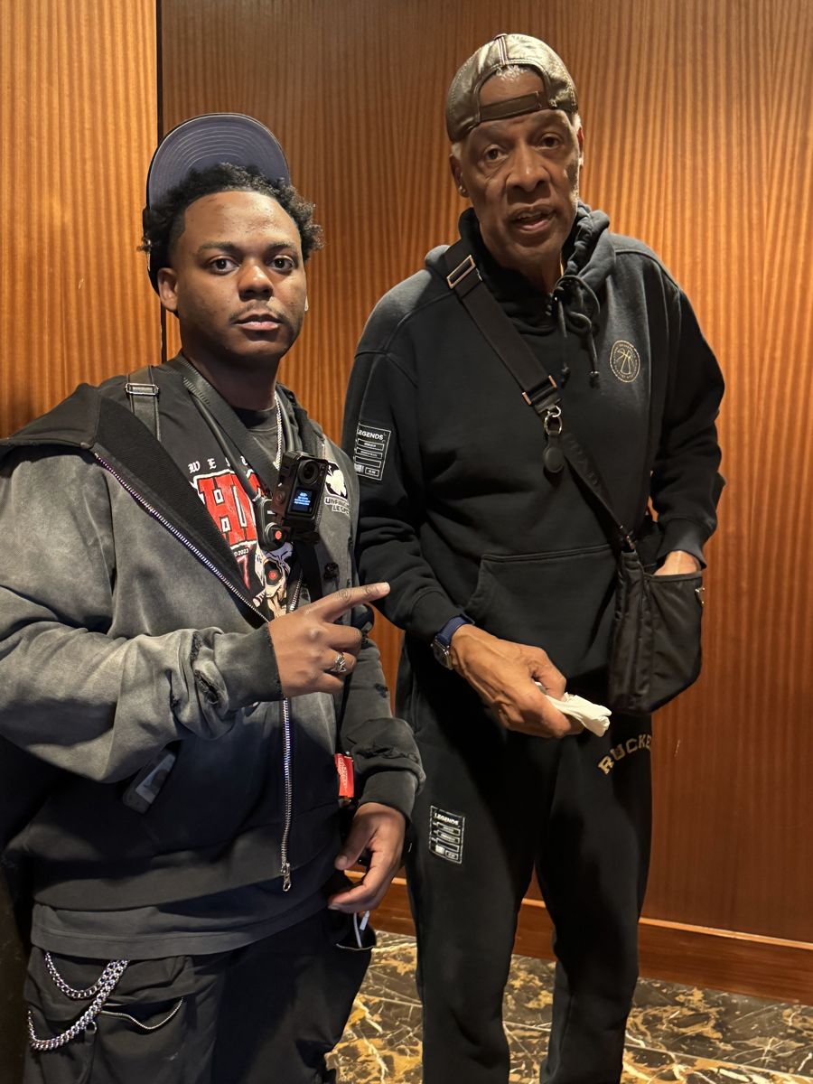 Malik Zambezi with Dr. J